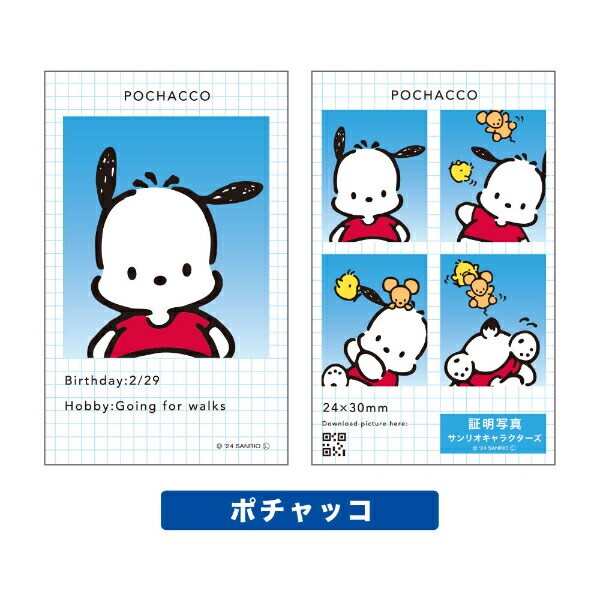 サンリオ キャラクターズ 証明写真風 スマロイド 全24種類 コンプリートセット 日本製 Sanrio