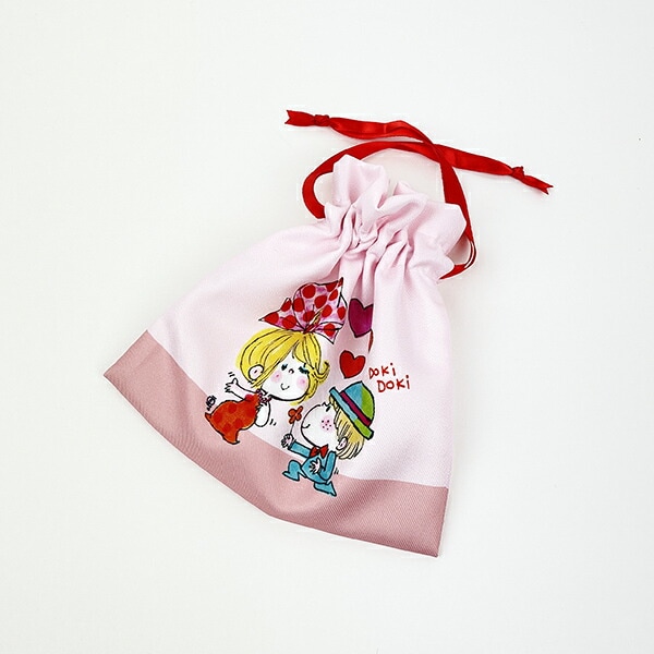 水森亜土 リボン リボンフラット巾着