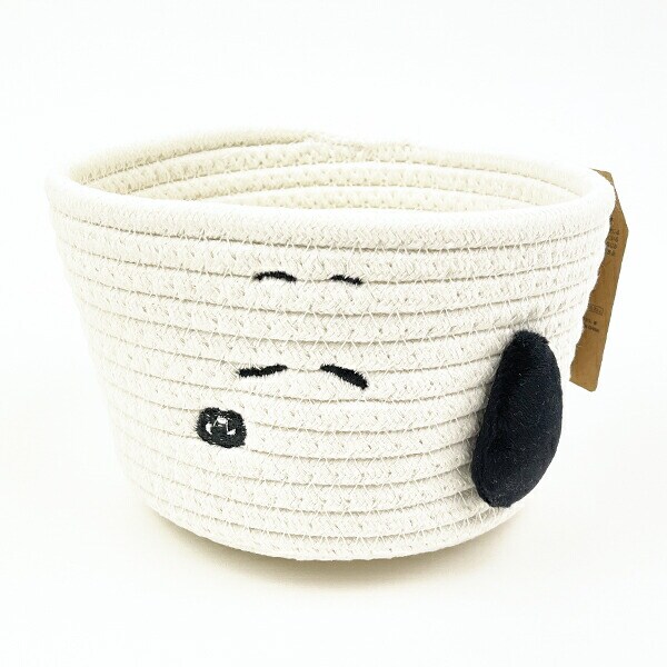 スヌーピー すやすや ロープバスケット (S) SNOOPY