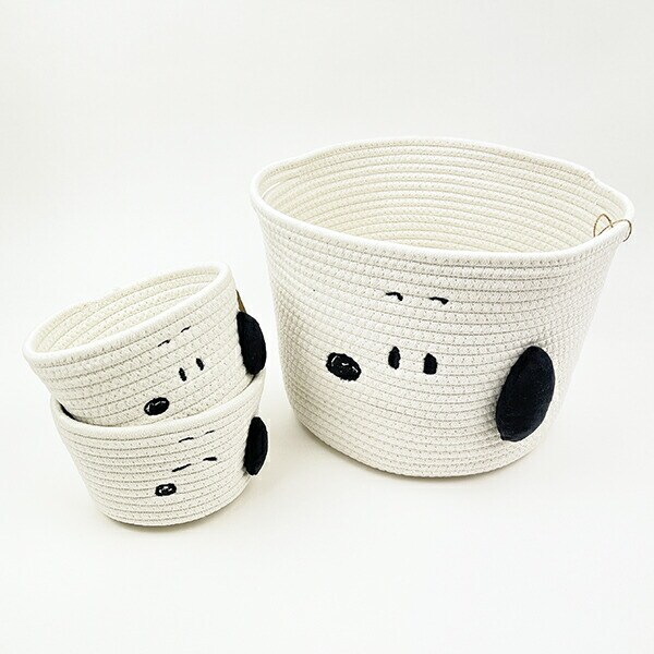 スヌーピー すやすや ロープバスケット (S) SNOOPY