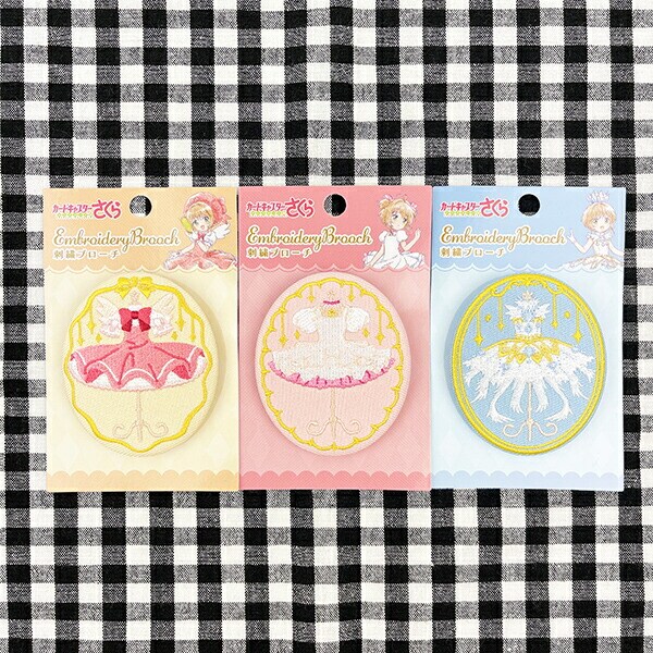 カードキャプターさくら クリアカード編 クロウカード 刺繍ブローチ