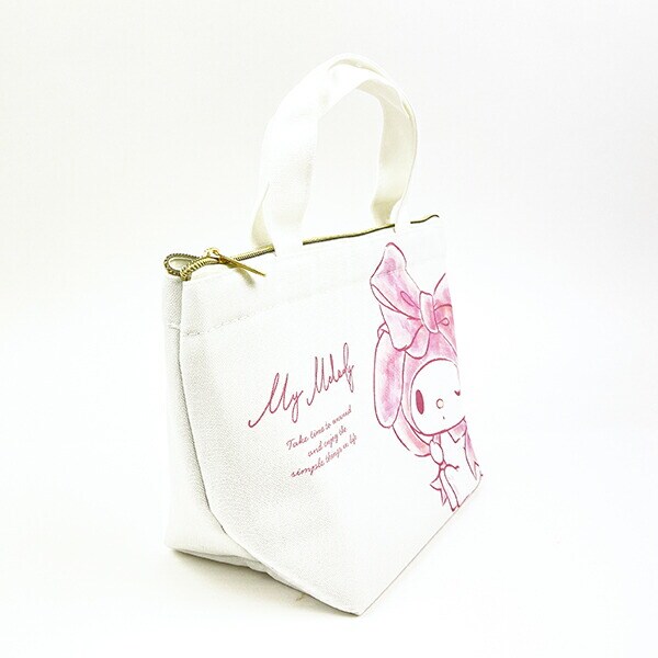 サンリオ マイメロディ 水彩ビッグリボン 保冷帆布ランチバッグ Sanrio