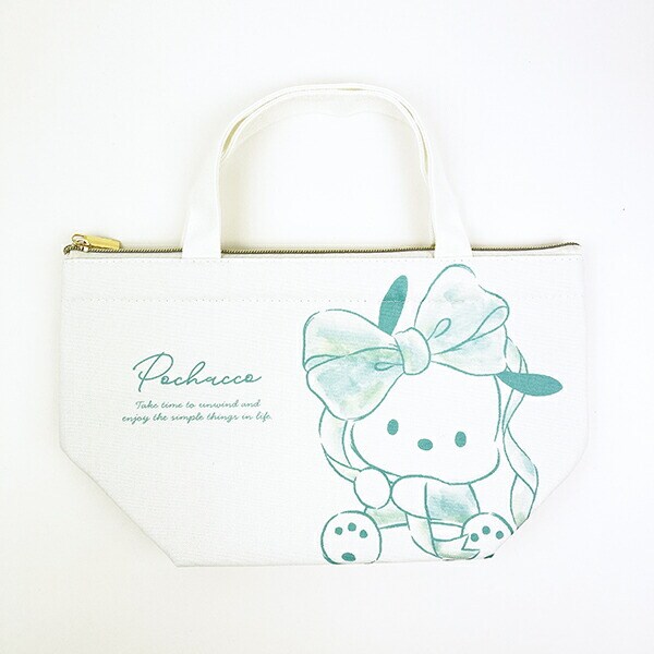 サンリオ ポチャッコ 水彩ビッグリボン 保冷帆布ランチバッグ Sanrio