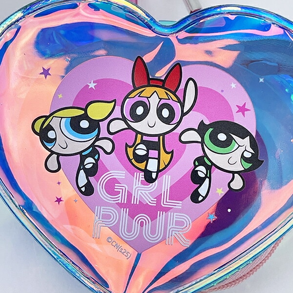 パワーパフガールズ ハートオーロラポーチ ピンク パワパフ