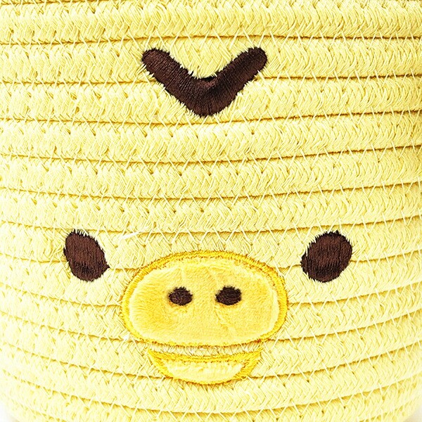 リラックマ ロープバスケット キイロイトリ インテリア 収納 カゴ