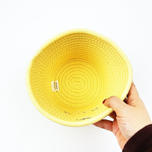 リラックマ ロープバスケット キイロイトリ インテリア 収納 カゴ