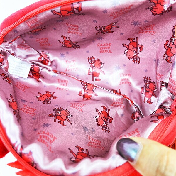 トムとジェリー 悪魔トム ぬいぐるみフェイスペンポーチ 文具