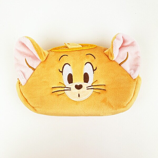 トムとジェリー 天使ジェリー ぬいぐるみフェイスペンポーチ 文具