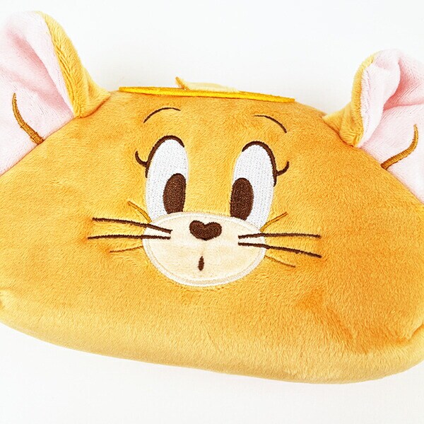 トムとジェリー 天使ジェリー ぬいぐるみフェイスペンポーチ 文具