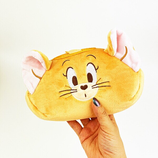 トムとジェリー 天使ジェリー ぬいぐるみフェイスペンポーチ 文具