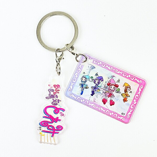 おジャ魔女どれみ 場面写＋ロゴ 2チャームキーホルダー