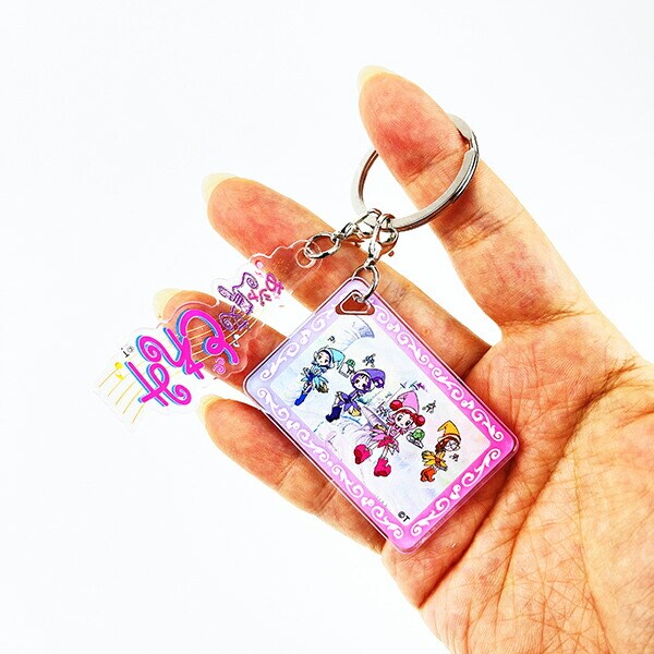 おジャ魔女どれみ 場面写＋ロゴ 2チャームキーホルダー