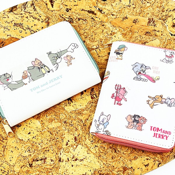 トムとジェリー コンパクトマルチポーチ (グリーン)