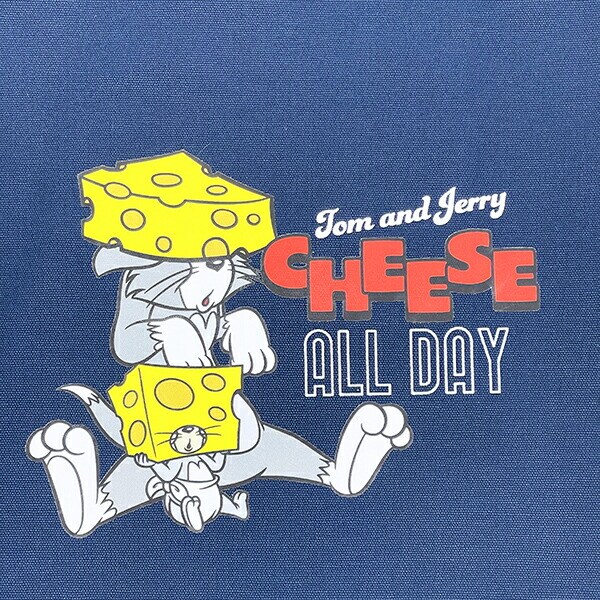 トムとジェリー タフィー CHEESE FUN！ ぴょこっとトートバッグ ネイビー