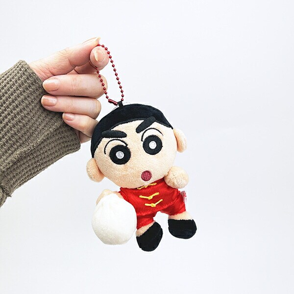 クレヨンしんちゃん 中華しんちゃん ぬいぐるみマスコット キーホルダー
