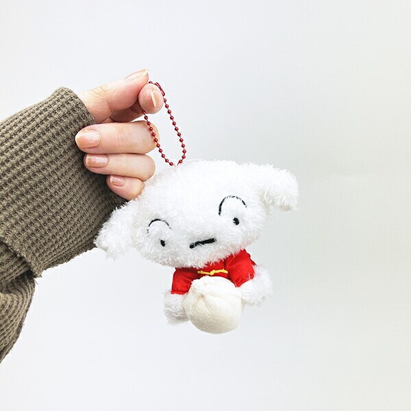 クレヨンしんちゃん 中華シロ ぬいぐるみマスコット キーホルダー