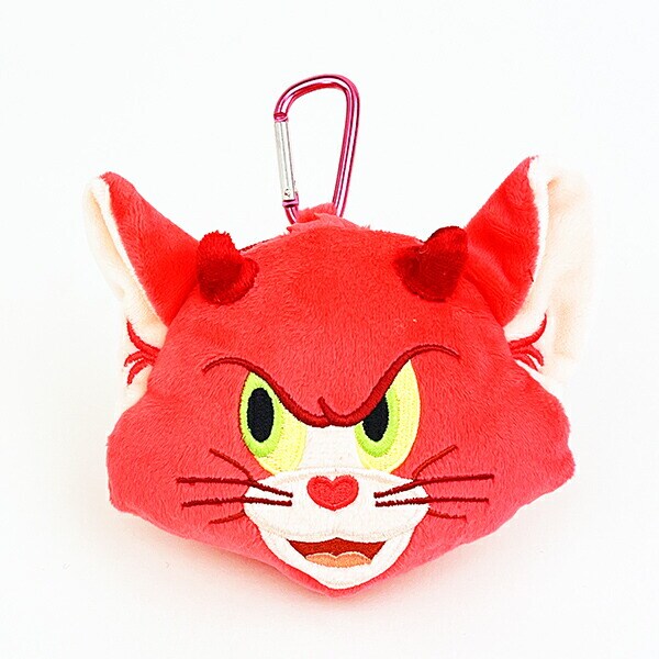 トムとジェリー 悪魔トム カラビナ付きぬいぐるみファスナーマスコット