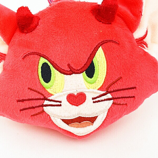 トムとジェリー 悪魔トム カラビナ付きぬいぐるみファスナーマスコット