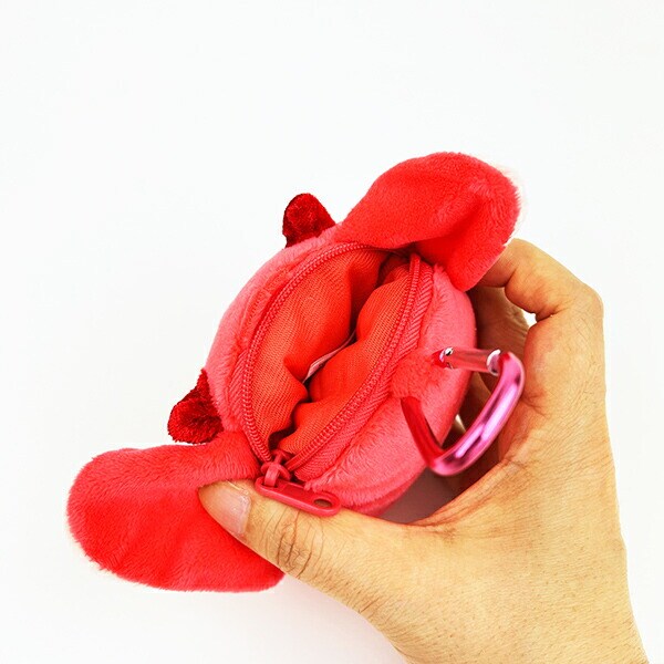 トムとジェリー 悪魔トム カラビナ付きぬいぐるみファスナーマスコット