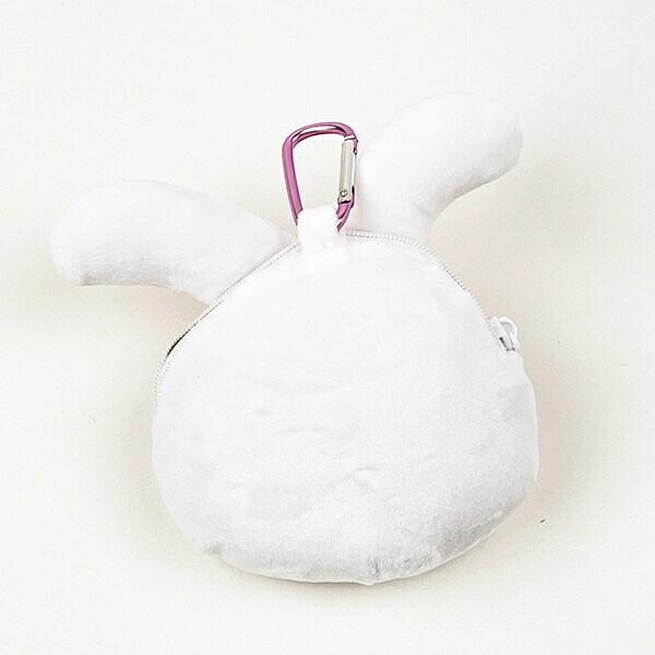 たべっ子どうぶつ THE MOVIE カラビナ付きぬいぐるファスナーマスコット うさぎちゃん ポーチ 小物入れ
