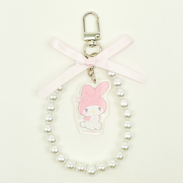 サンリオ マイメロディ リボンパールキーチェーン バレエコア Sanrio