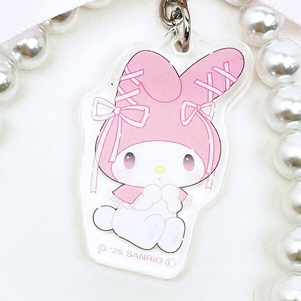 サンリオ マイメロディ リボンパールキーチェーン バレエコア  Sanrio