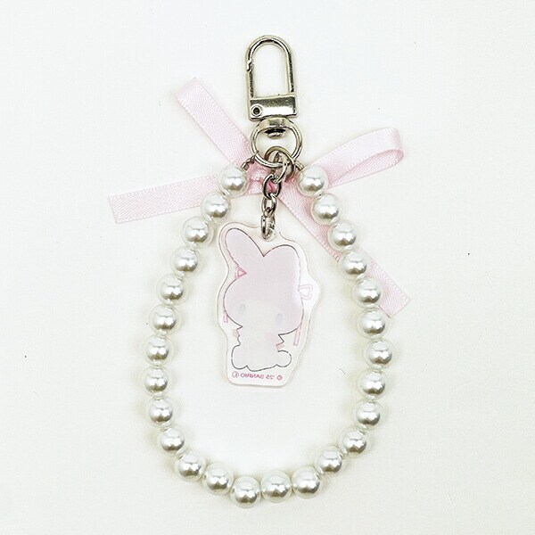 サンリオ マイメロディ リボンパールキーチェーン バレエコア  Sanrio