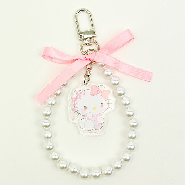 サンリオ ハローキティ リボンパールキーチェーン バレエコア  Sanrio