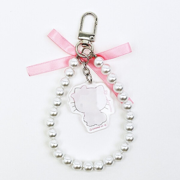 サンリオ ハローキティ リボンパールキーチェーン バレエコア  Sanrio
