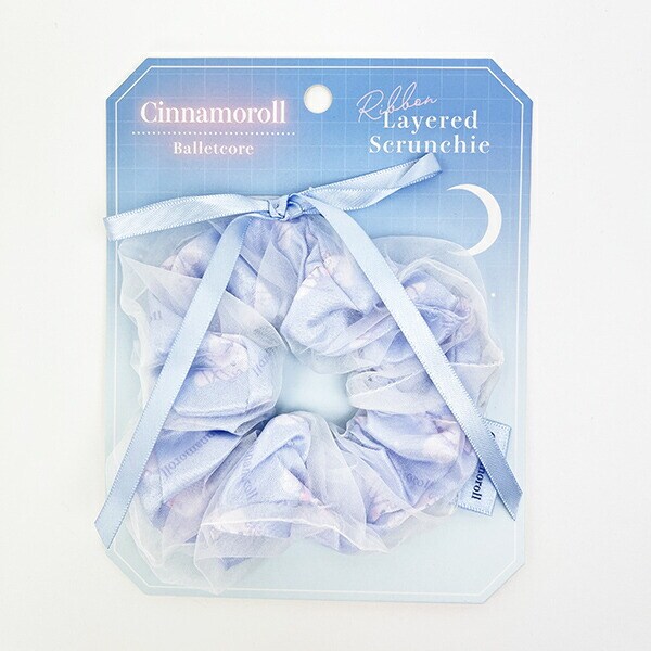サンリオ シナモロール リボンレイヤードリボンシュシュ バレエコア ヘアアクセサリー シナモン Sanrio
