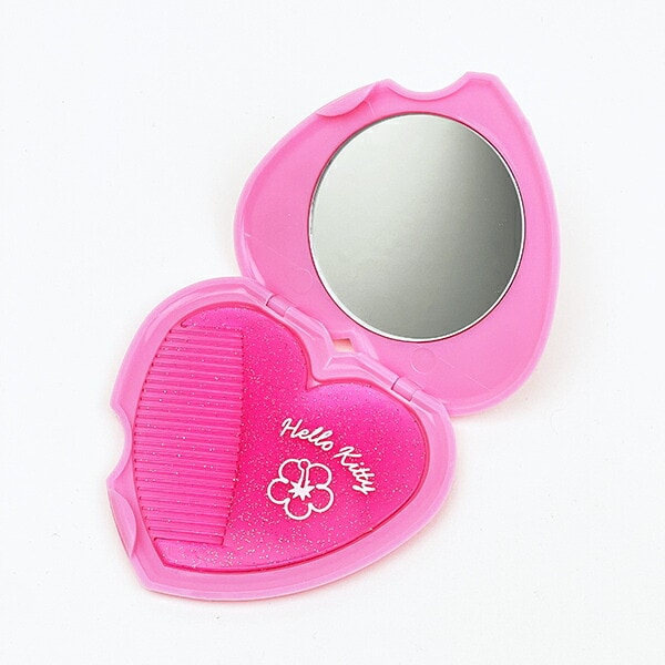 サンリオ ハローキティ Ｙ2Ｋ ハート型ミラーコーム 日本製 鏡 くし Sanrio