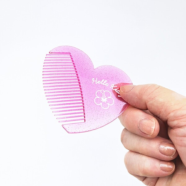 サンリオ ハローキティ Ｙ2Ｋ ハート型ミラーコーム 日本製 鏡 くし Sanrio