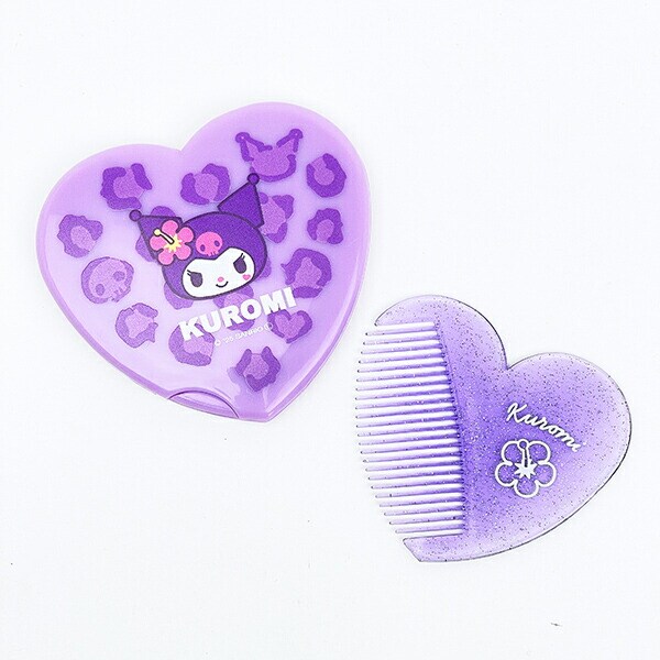 サンリオ クロミ Y2K ハート型ミラーコーム 日本製 鏡 くし Sanrio