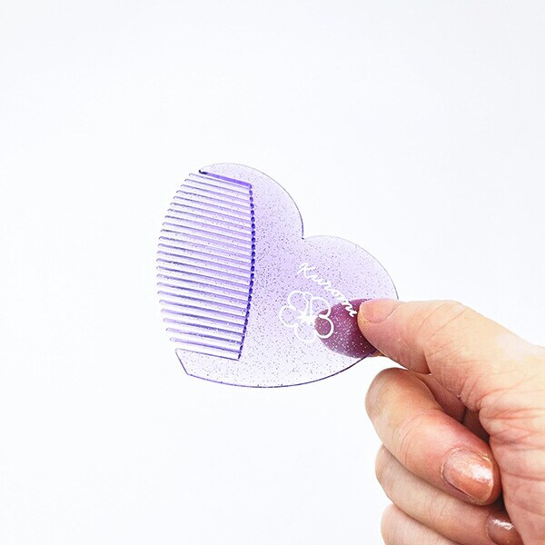 サンリオ クロミ Ｙ2Ｋ ハート型ミラーコーム 日本製 鏡 くし Sanrio