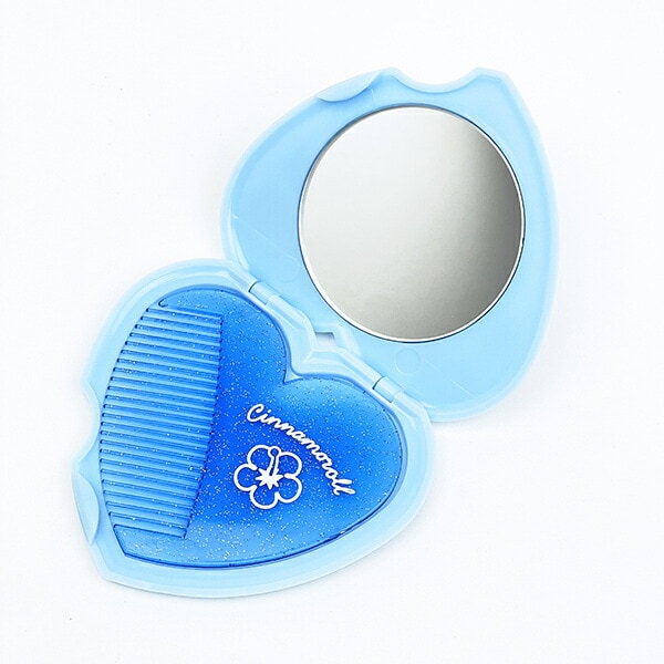 サンリオ シナモロール Ｙ2Ｋ ハート型ミラーコーム 日本製 シナモン 鏡 くし Sanrio