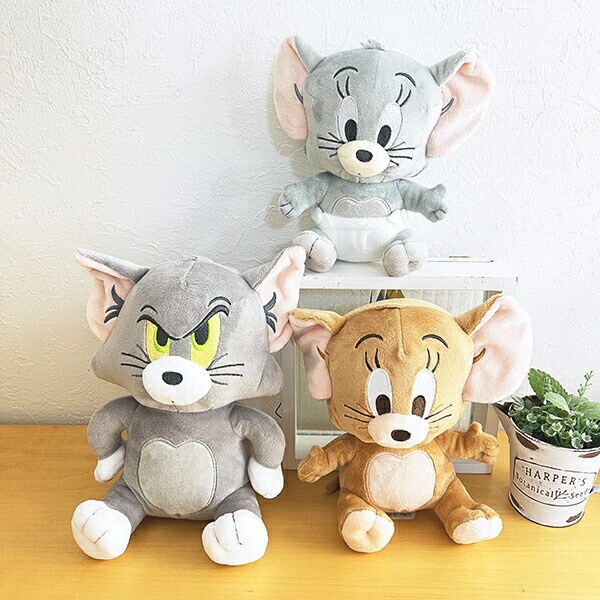 トムとジェリー (トム) おすわりぬいぐるみ トムジェリ