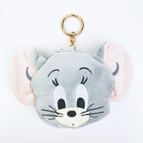トムとジェリー タフィー カラビナ付きぬいぐるみファスナーマスコット (おすましフェイス) キーホルダー