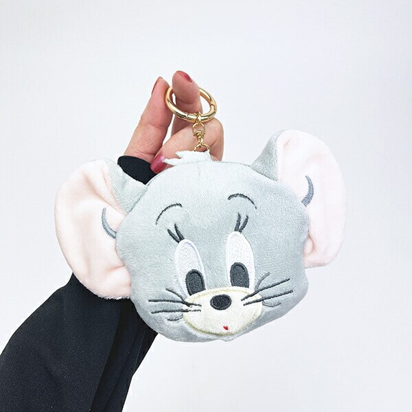 トムとジェリー タフィー カラビナ付きぬいぐるみファスナーマスコット (おすましフェイス) キーホルダー
