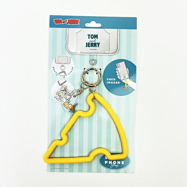 トムとジェリー トム チーズ型スマホストラップ スマホアクセサリー