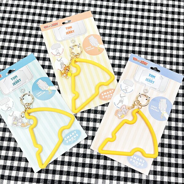 トムとジェリー トム チーズ型スマホストラップ スマホアクセサリー