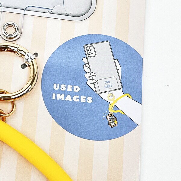 トムとジェリー タフィー チーズ型スマホストラップ スマホアクセサリー