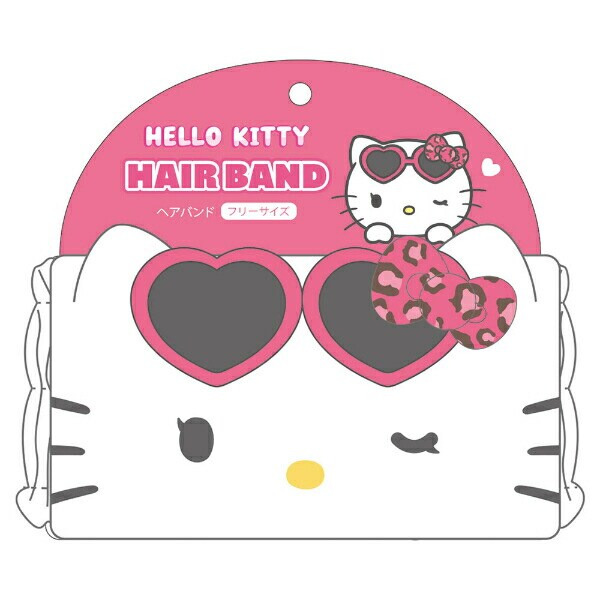 サンリオ ヒョウ柄 ハローキティ フェイスヘアバンド Sanrio