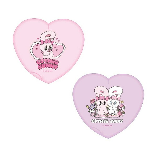 エスターバニー（Esther Bunny） ハート型ミラーコーム(リボンバニー) 日本製