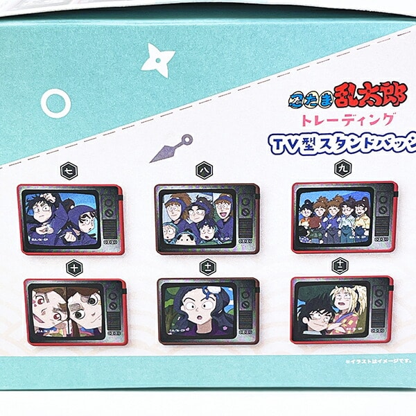 忍たま乱太郎 トレーディングTV型スタンドバッジ 全12種 コンプリートBOX 日本製