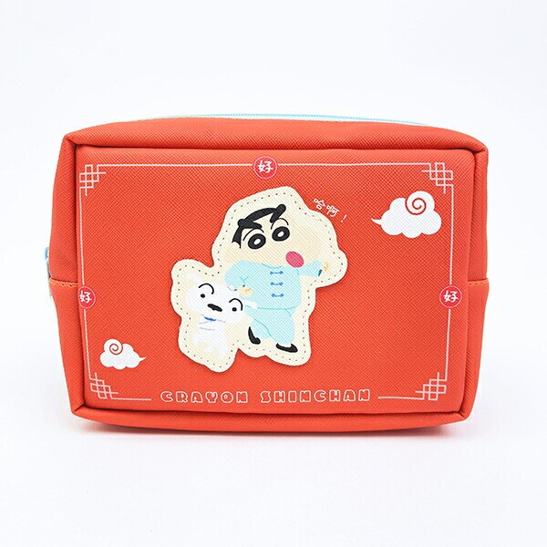 クレヨンしんちゃん 合皮ワッペン風ポーチ 中華しんちゃん