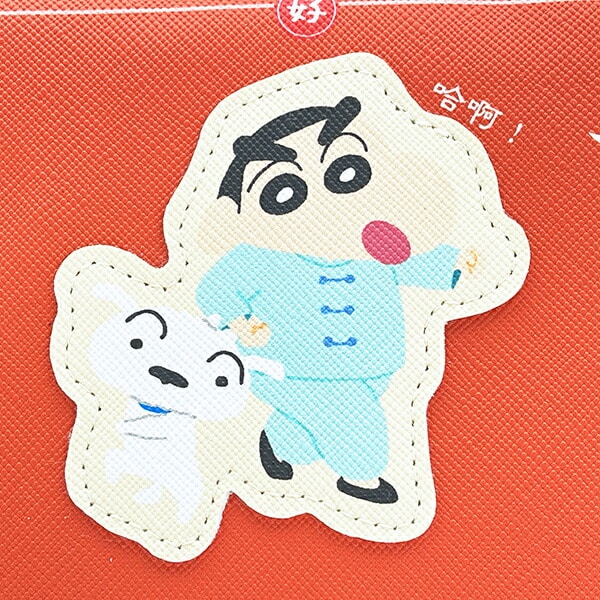 クレヨンしんちゃん 合皮ワッペン風ポーチ 中華しんちゃん