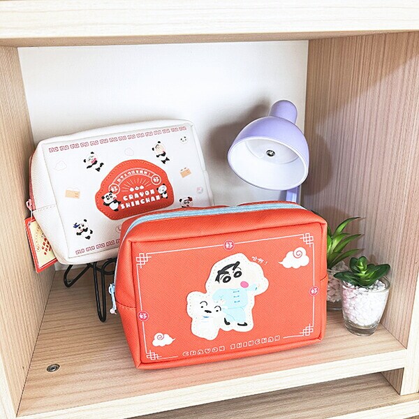 クレヨンしんちゃん 合皮ワッペン風ポーチ 中華しんちゃん