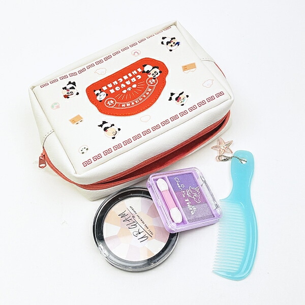 クレヨンしんちゃん パンダ 合皮ワッペン風ポーチ 中華しんちゃん