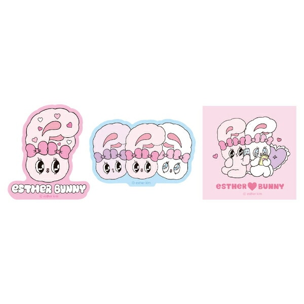 エスターバニー（Esther Bunny） クリアステッカーセット(フレンズ) 文具 日本製