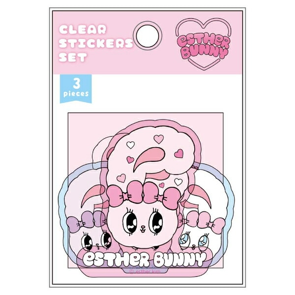 エスターバニー（Esther Bunny） クリアステッカーセット(フレンズ) 文具 日本製